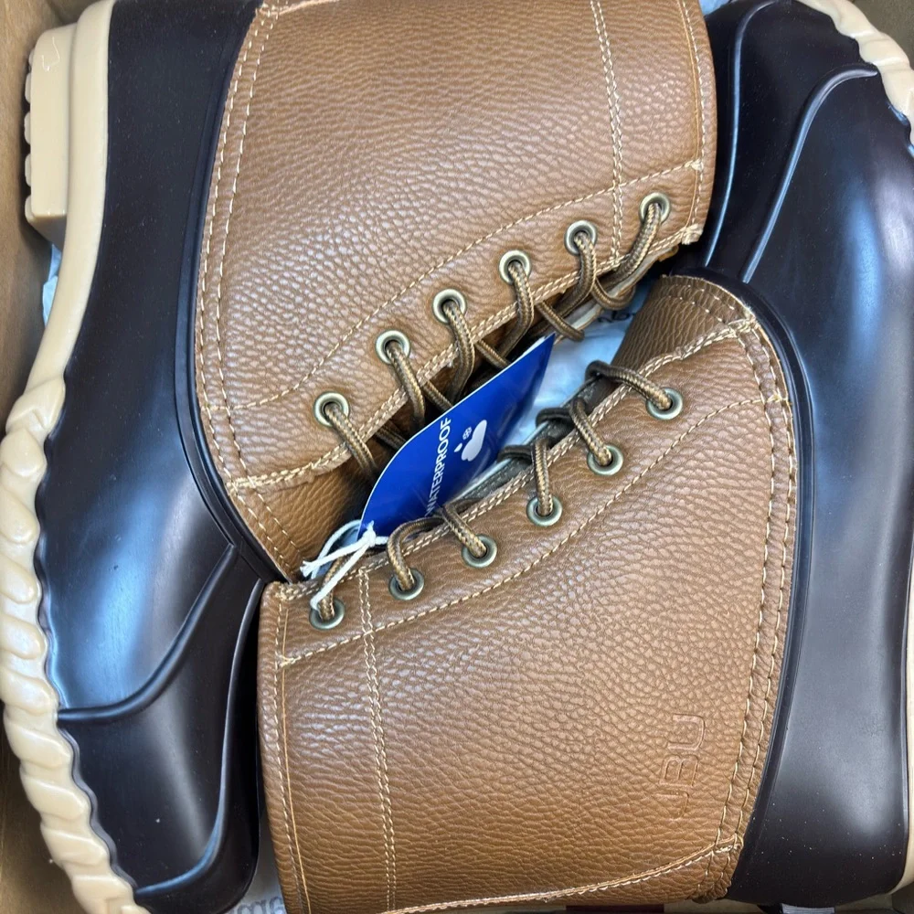 NWT JBU by Jambu Men Classic Duck Lace UP Maine Waterproof‎ Boots Fur
